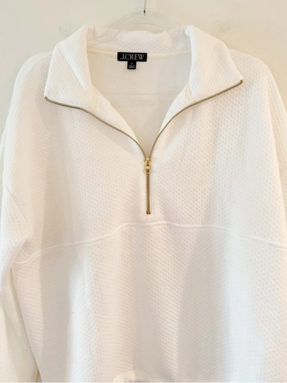 J. Crew Quilted Half-Zip Pullover - Picture 8 of 8